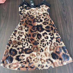 Fashion Nova Leopard Print Mini Dress NWT